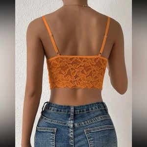Denim Curve Bralette Top – Black